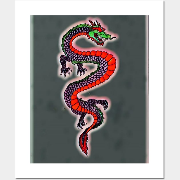 Chinese Dragon 4 Wall Art by Mr. Leon Artwork